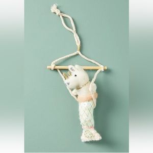 Anthropologie Meagan Alessio unicorn mermaid ornament